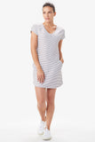 Energic V-Neck Dress With Pockets