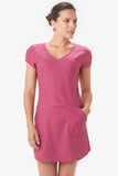 Energic V-Neck Dress With Pockets