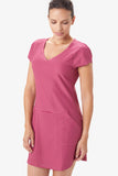 Energic V-Neck Dress With Pockets