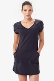 Energic V-Neck Dress With Pockets