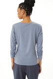 Luisa Fake Front Wrap Long Sleeve Tee