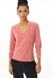 Luisa Fake Front Wrap Long Sleeve Tee