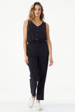 Gateway Front Button Opening Sleeveless Jumpsuit