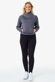 Spacer Funnel Neck Sweatshirt With Pockets