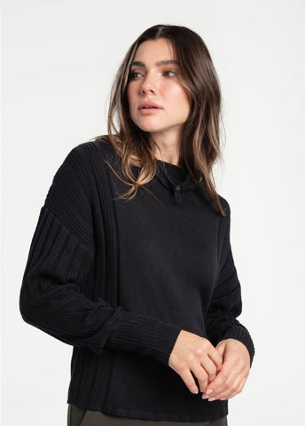 Vanier Funnel-Neck Pullover Sweater